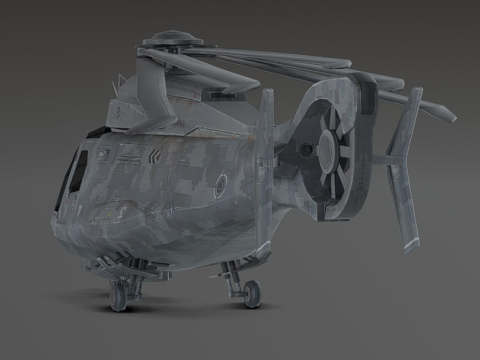 Millitary Helicopter - Photorealistic 3D 模型