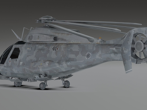 Millitary Helicopter - Photorealistic 3D 模型