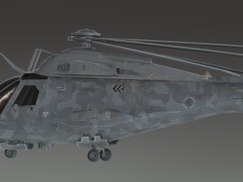 Millitary Helicopter - Photorealistic 3D 模型