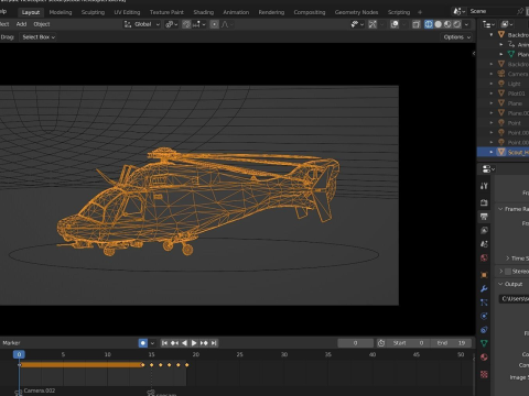 Millitary Helicopter - Photorealistic 3D 模型