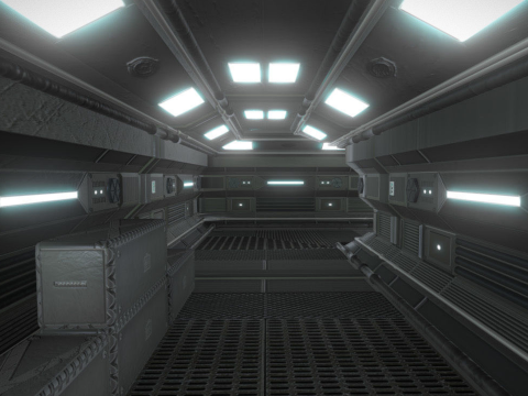 Sci fi Level design 3D Модель