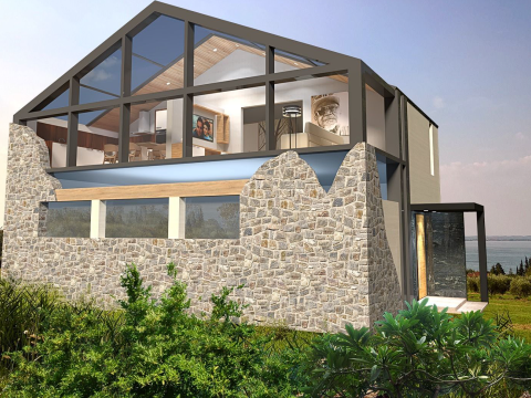 Modern house on 2 floors 3Dモデル