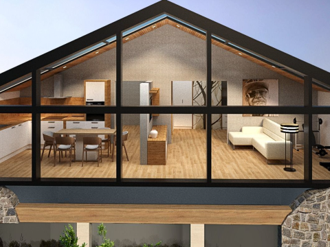 Modern house on 2 floors 3Dモデル