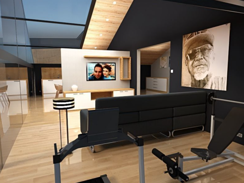 Modern house on 2 floors 3Dモデル