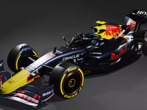 2022 Formula 1 Car High-Detail 3D Model