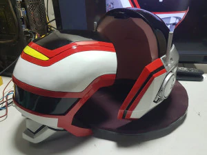 Modèle d'impression 3D du casque Tokusatsu Jaspion Modèles 3D en vedette