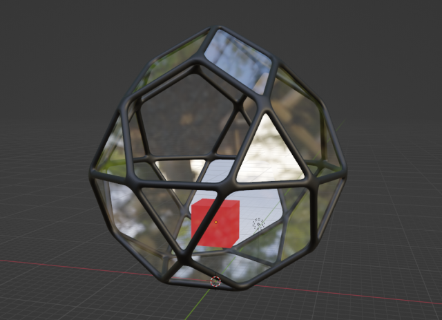 Glass florarium 3D Model .c4d .max .obj .3ds .fbx .stl .blend 