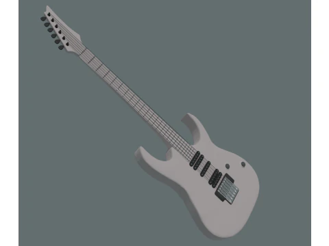 Gitara elektryczna Model 3D