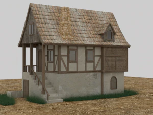 Mittelalterliches Haus 3D Modell