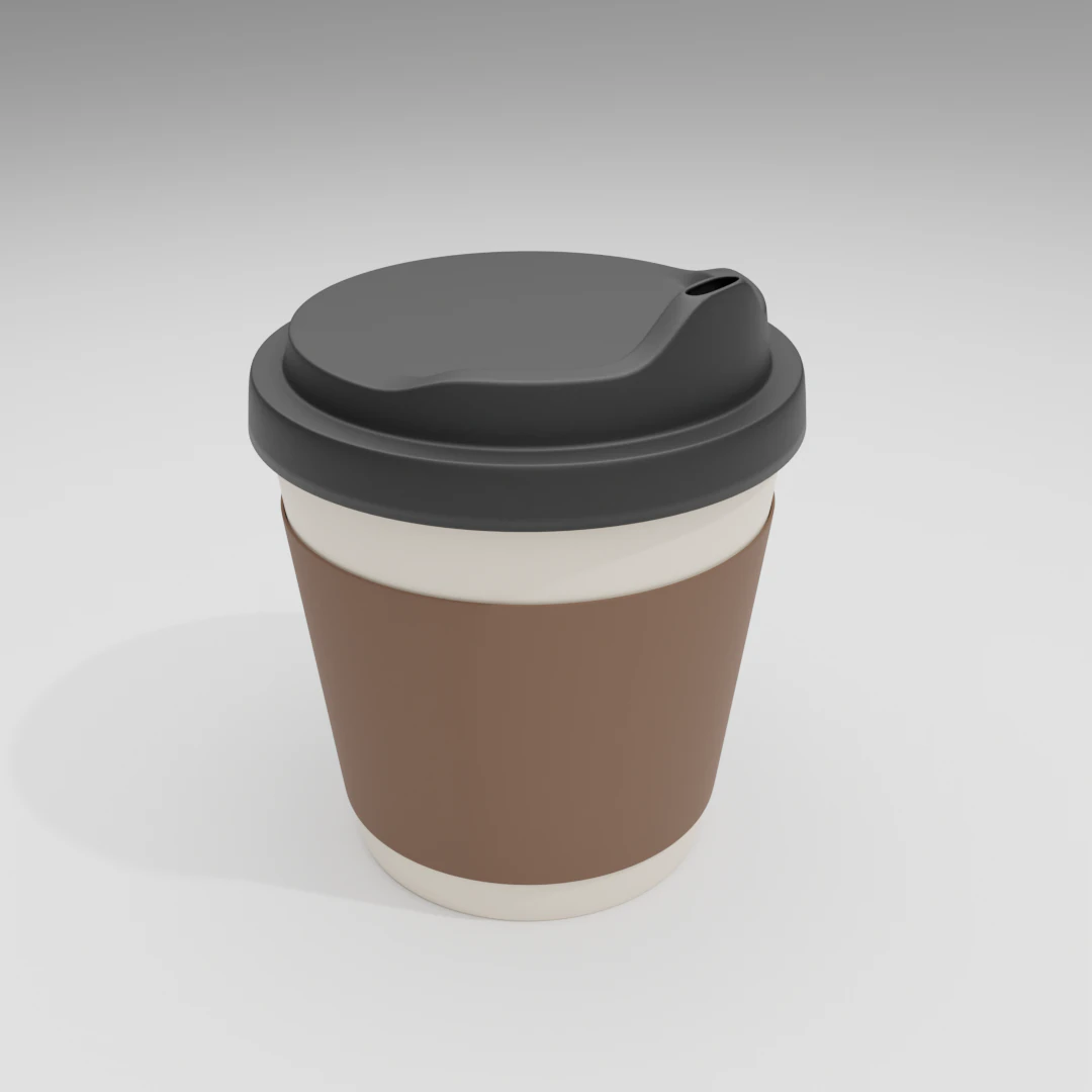 Coffe cup 3D Model .c4d .max .obj .3ds .fbx .stl .blend
