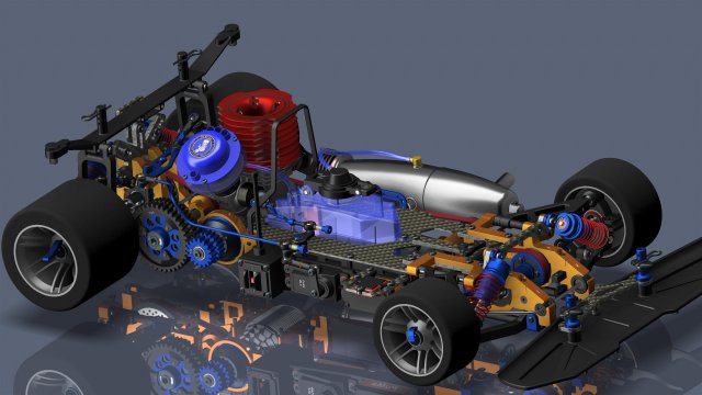 Radio remote control car model 3D Model .c4d .max .obj .3ds .fbx .stl .blend 