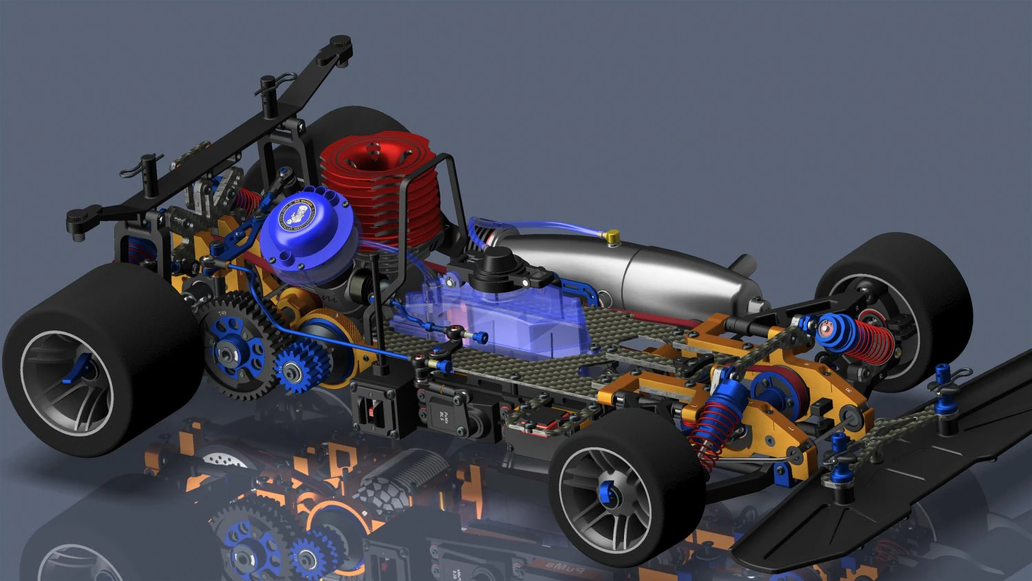 Radio remote control car model 3D Model .c4d .max .obj .3ds .fbx .stl .blend 