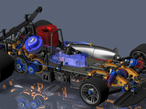 Radio remote control car model Model 3D