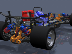 Radio remote control car model 3D Model