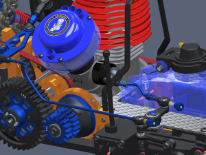 Radio remote control car model 3D Model