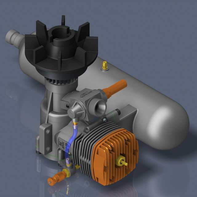 Model engine Model 3D .c4d .max .obj .3ds .fbx .stl .blend 
