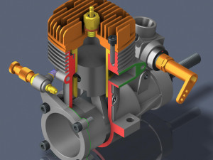 Model engine Model 3D
