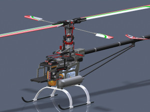 RC helicopter 3D Model