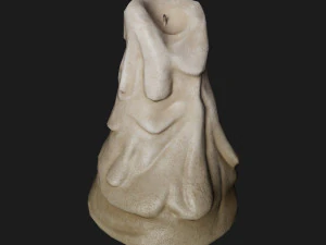 Полуреалистичные три расплавленные свечи 3D Модель