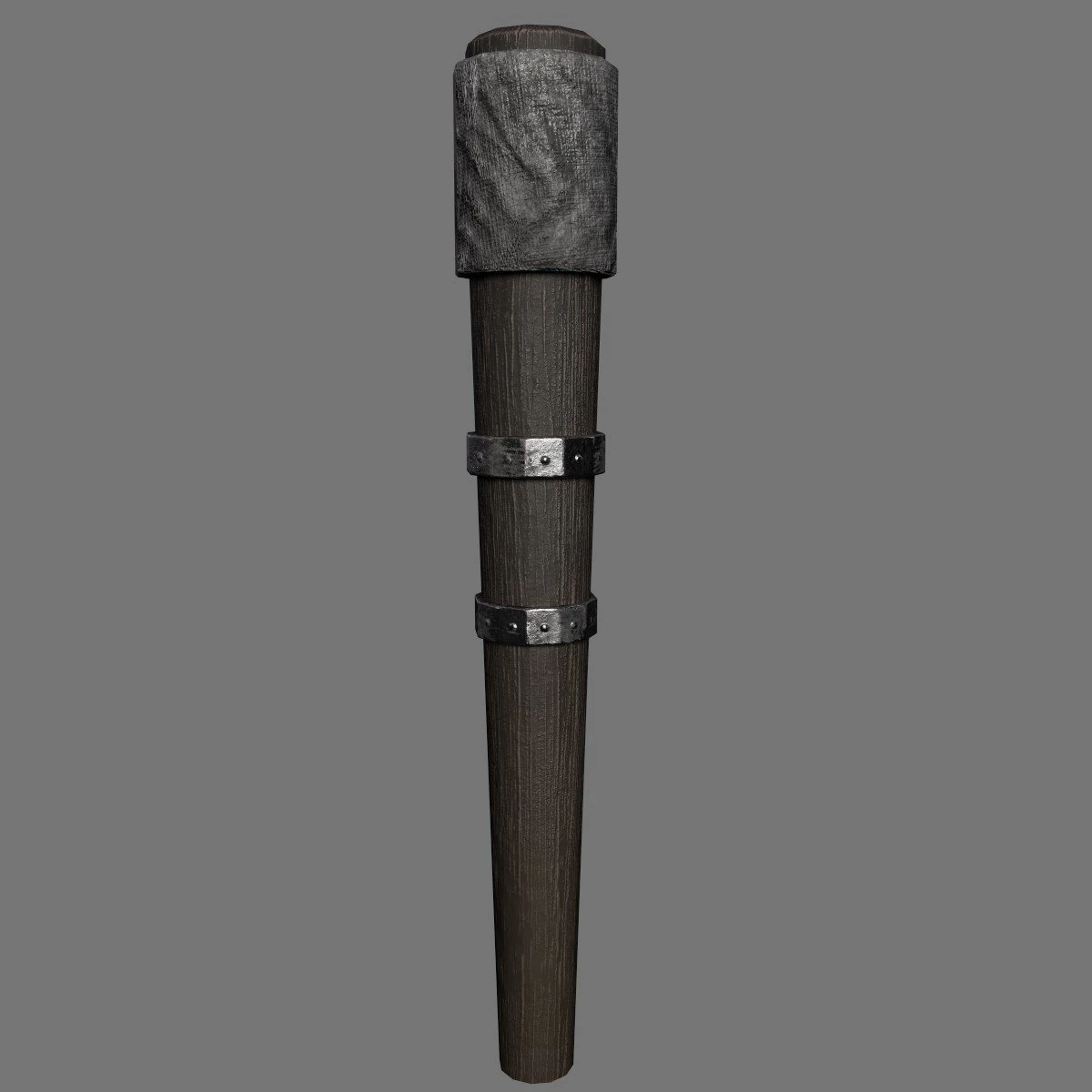 Hand Torch Asset 3D Model .c4d .max .obj .3ds .fbx .stl .blend