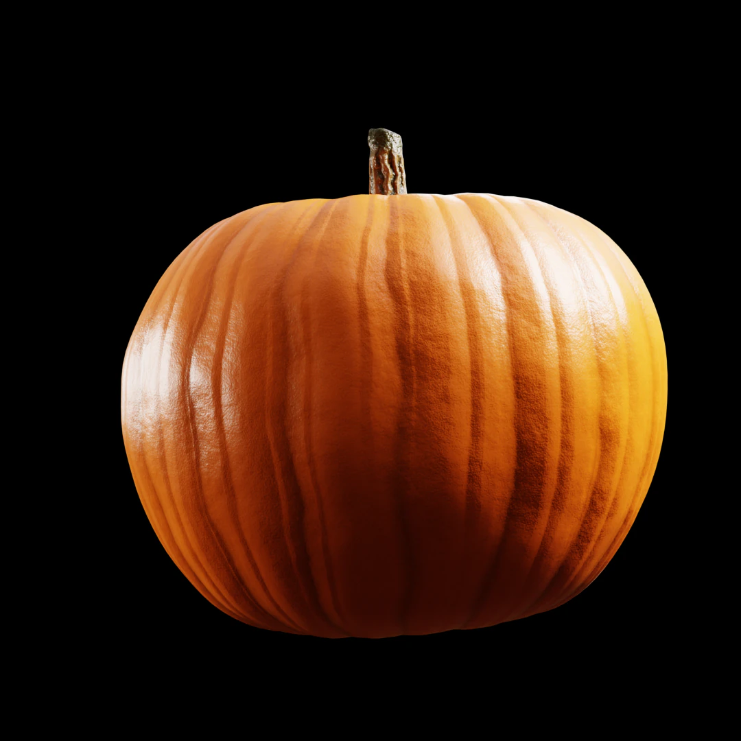 Pumpkin 3D Model .c4d .max .obj .3ds .fbx .stl .blend 