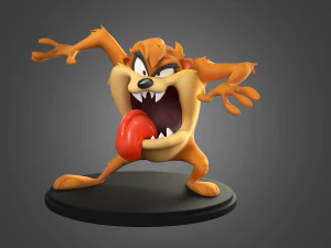 Baskı i&ccedil;in Taz Mania 3D Baskı Modeli