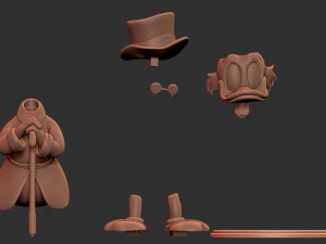 Scrooge Mc Duck 3D Print Model