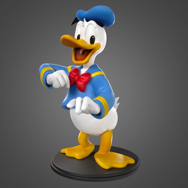 Donald Duck for printing Model Cetak 3D .c4d .max .obj .3ds .fbx .stl .blend