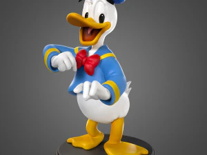 Baskı i&ccedil;in Donald Duck 3D Baskı Modeli