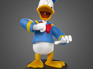 Donald Duck for printing Model Cetak 3D