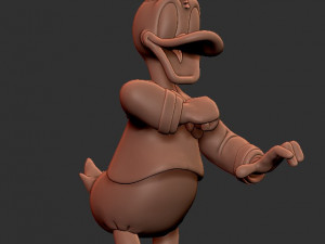 Donald Duck for printing Model Cetak 3D