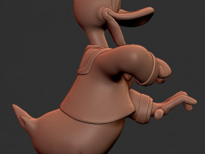 Donald Duck for printing Model Cetak 3D