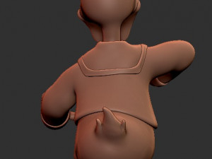 Donald Duck for printing Model Cetak 3D