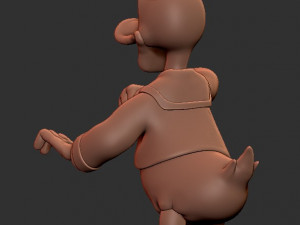 Donald Duck for printing Model Cetak 3D