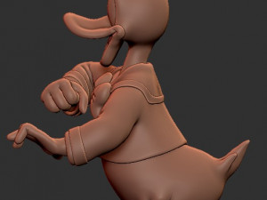 Donald Duck for printing Model Cetak 3D