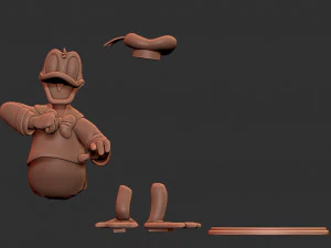 Donald Duck for printing 3D Print Model
