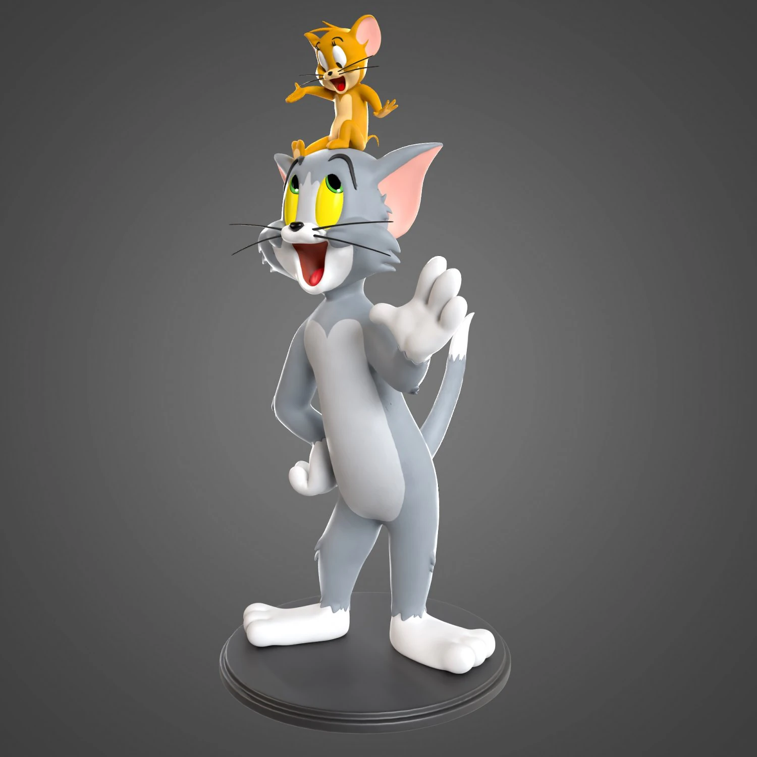 Tom and Jerry for printing 3D Print Model .c4d .max .obj .3ds .fbx .stl .blend 