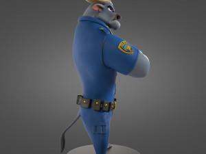 Chief Bogo Zootopia for printing 3D प्रिंट मॉडल