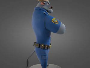 Chief Bogo Zootopia for printing 3D Print Model