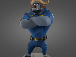 Chief Bogo Zootopia for printing 3D Print Model