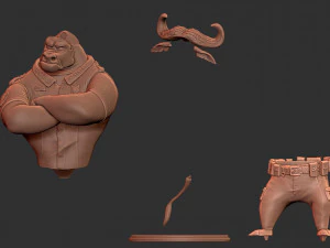 Chief Bogo Zootopia for printing 3D Print Model