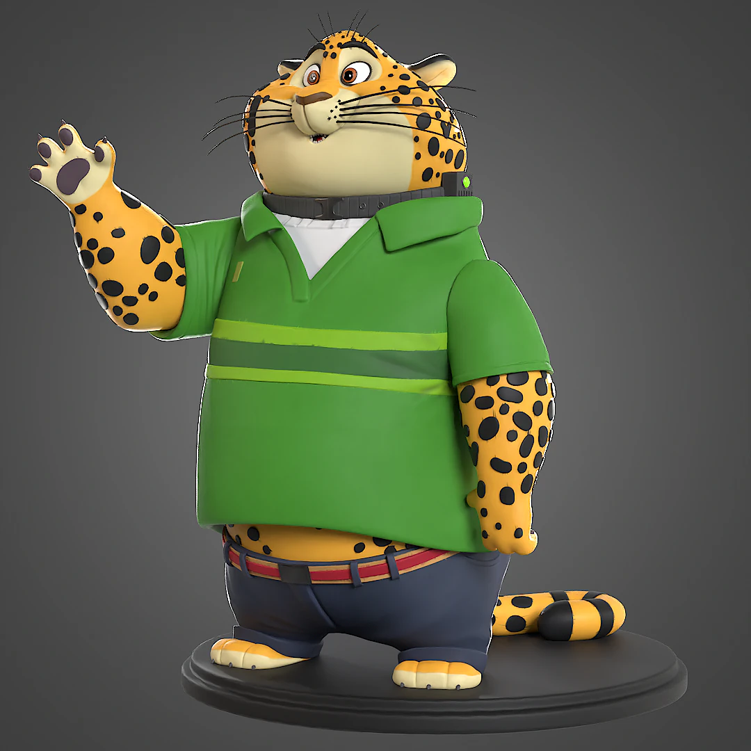 Clawhauser Zootopia for printing 3D Print Model .c4d .max .obj .3ds .fbx .stl .blend 