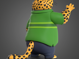 Clawhauser Zootopia for printing Model do druku 3D