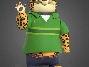 Clawhauser Zootopia for printing 3D Print Model