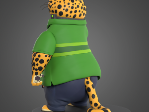 Clawhauser Zootopia for printing Model do druku 3D