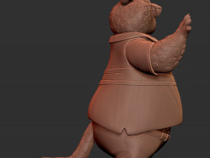 Clawhauser Zootopia for printing Model do druku 3D