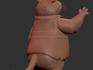 Clawhauser Zootopia for printing Model do druku 3D
