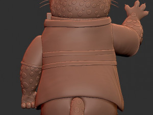 Clawhauser Zootopia for printing Model do druku 3D