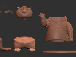 Clawhauser Zootopia for printing 3D Print Model
