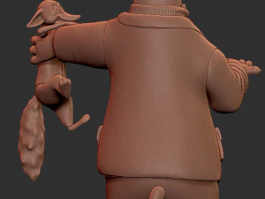 Polar Bear and Nick Wilde from Zootopia for printing 3D Print Model